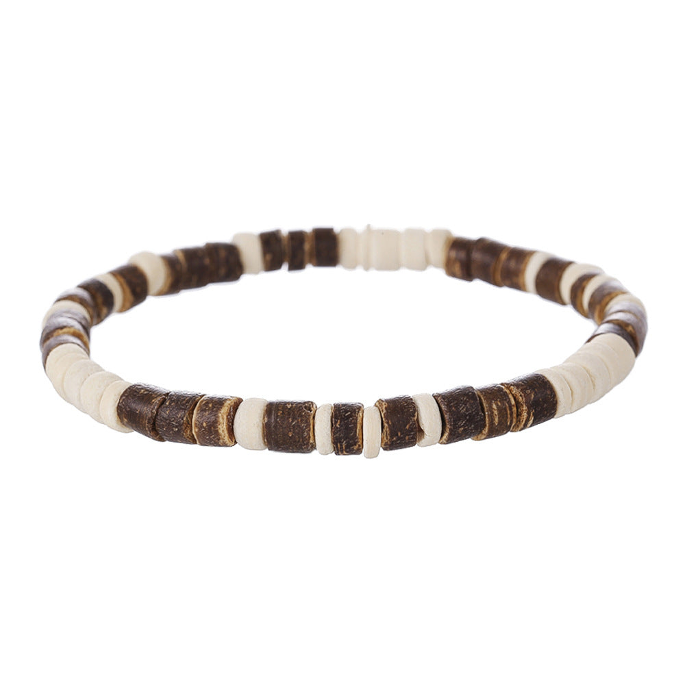 Wholesale simple turquoise wooden bead bracelet